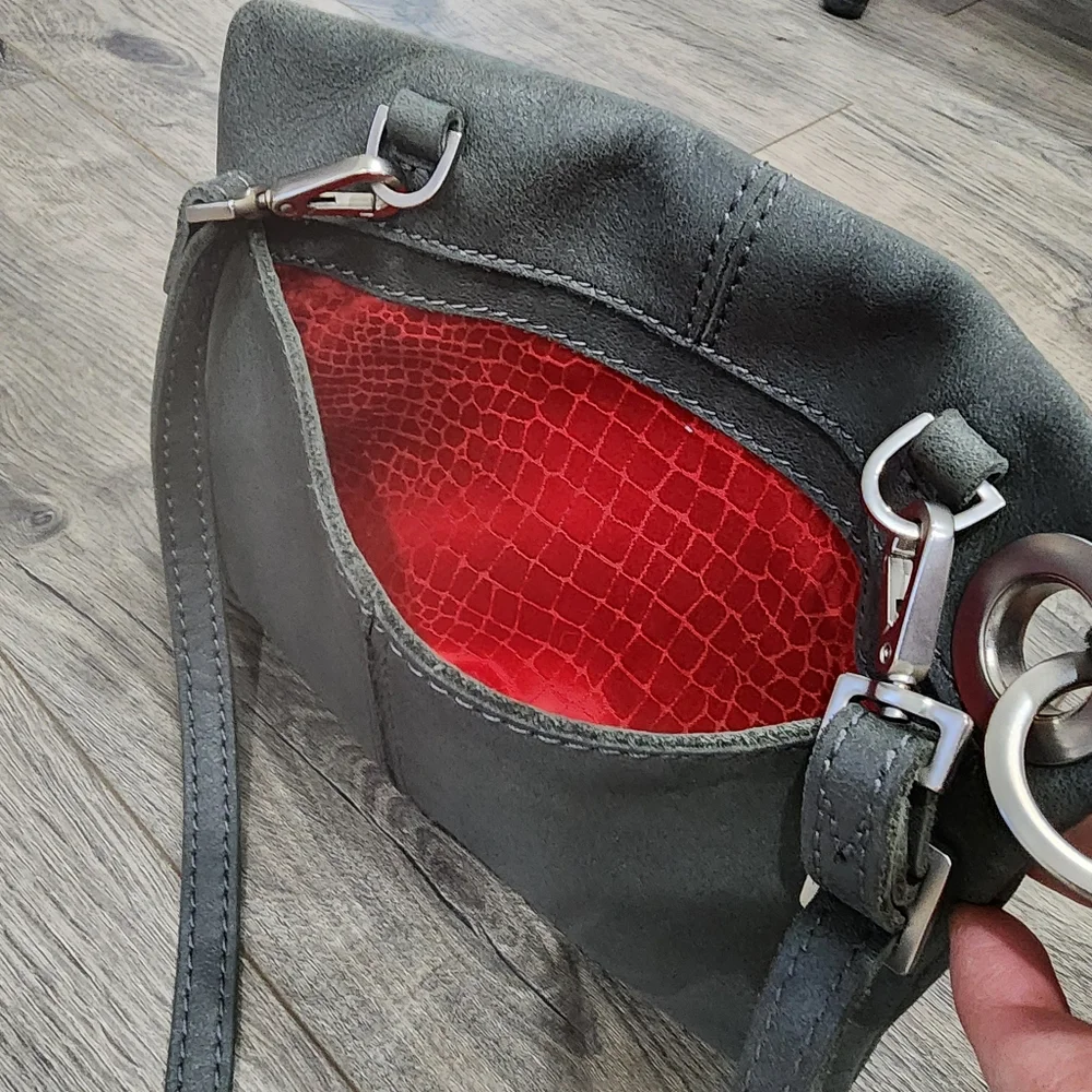 Hammitt Original Nash Grey Leather Bag - Picture 10 of 16